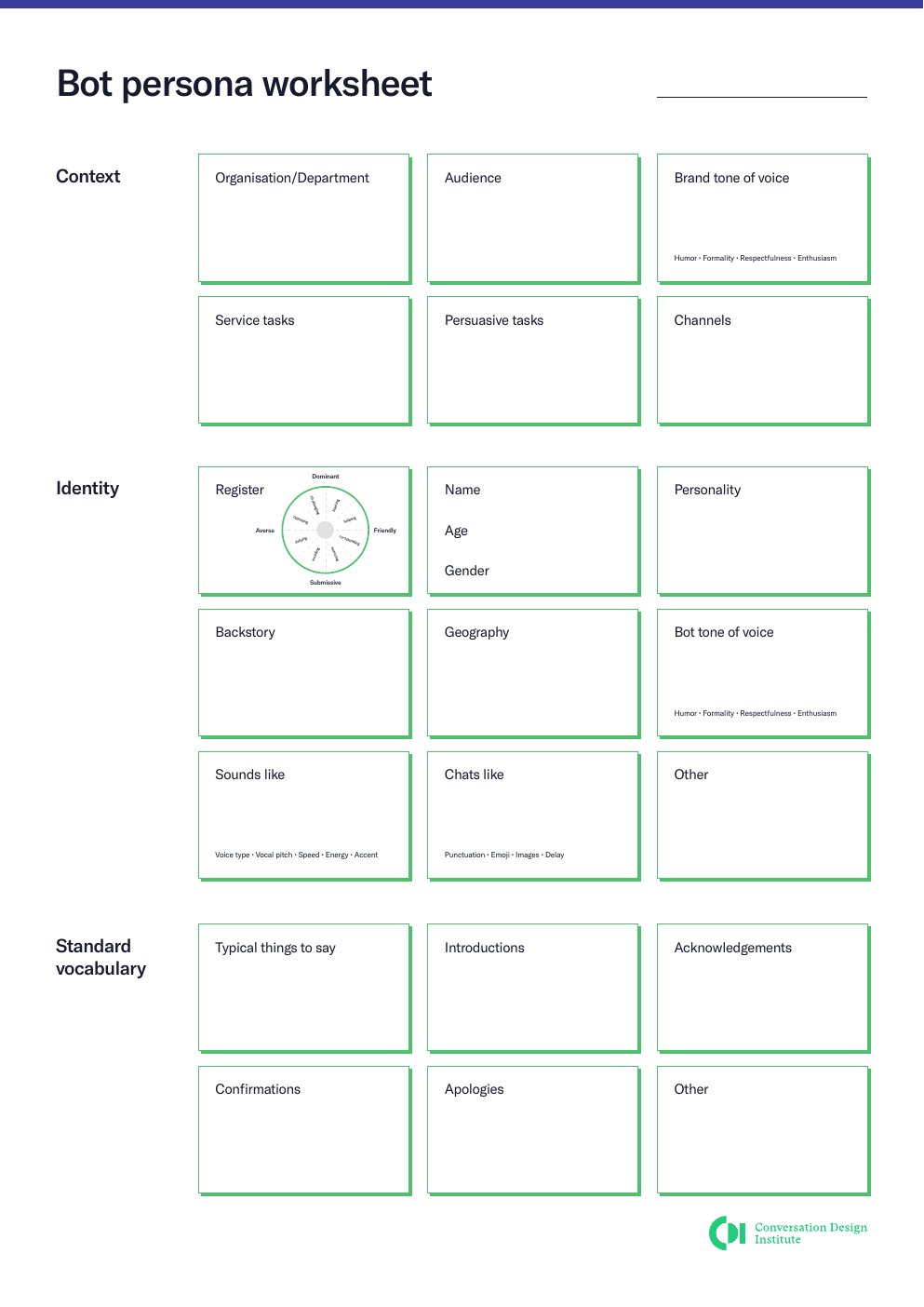 CDI Bot Persona Worksheet — template